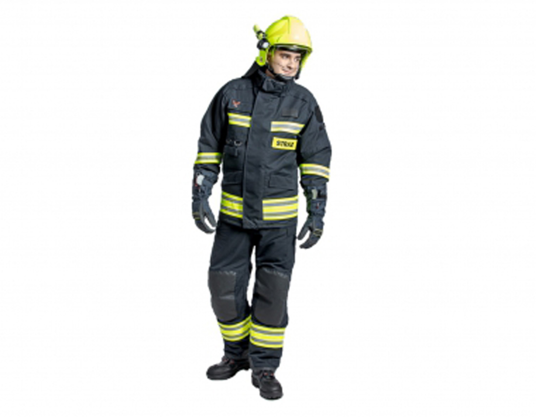 Fire fighting suit FHR 008, Firefighter clothing and persona
